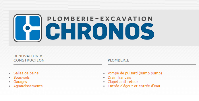 Plomberie-Excavation CHRONOS — Longueuil