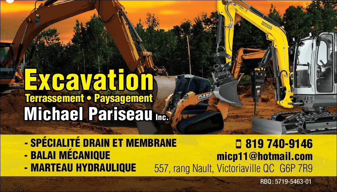Excavation Michael Pariseau — Victoriaville