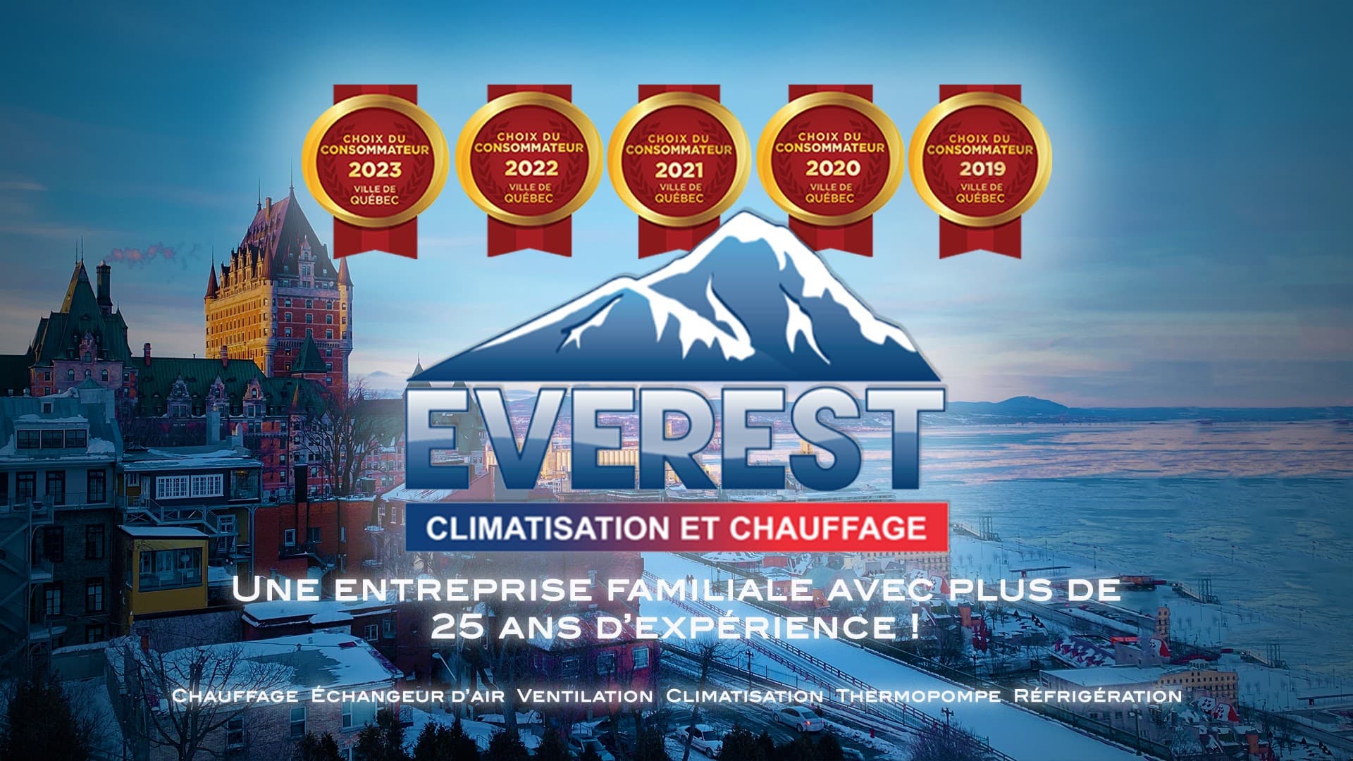 Réfrigération Everest | Entrepreneur en chauffage, ventilation et climatisation à Québec
