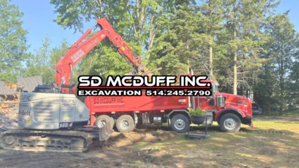 Excavation S.D. Mc Duff | Drain français, Excavation & pieutage, Fosse septique, Fondation — Boucherville