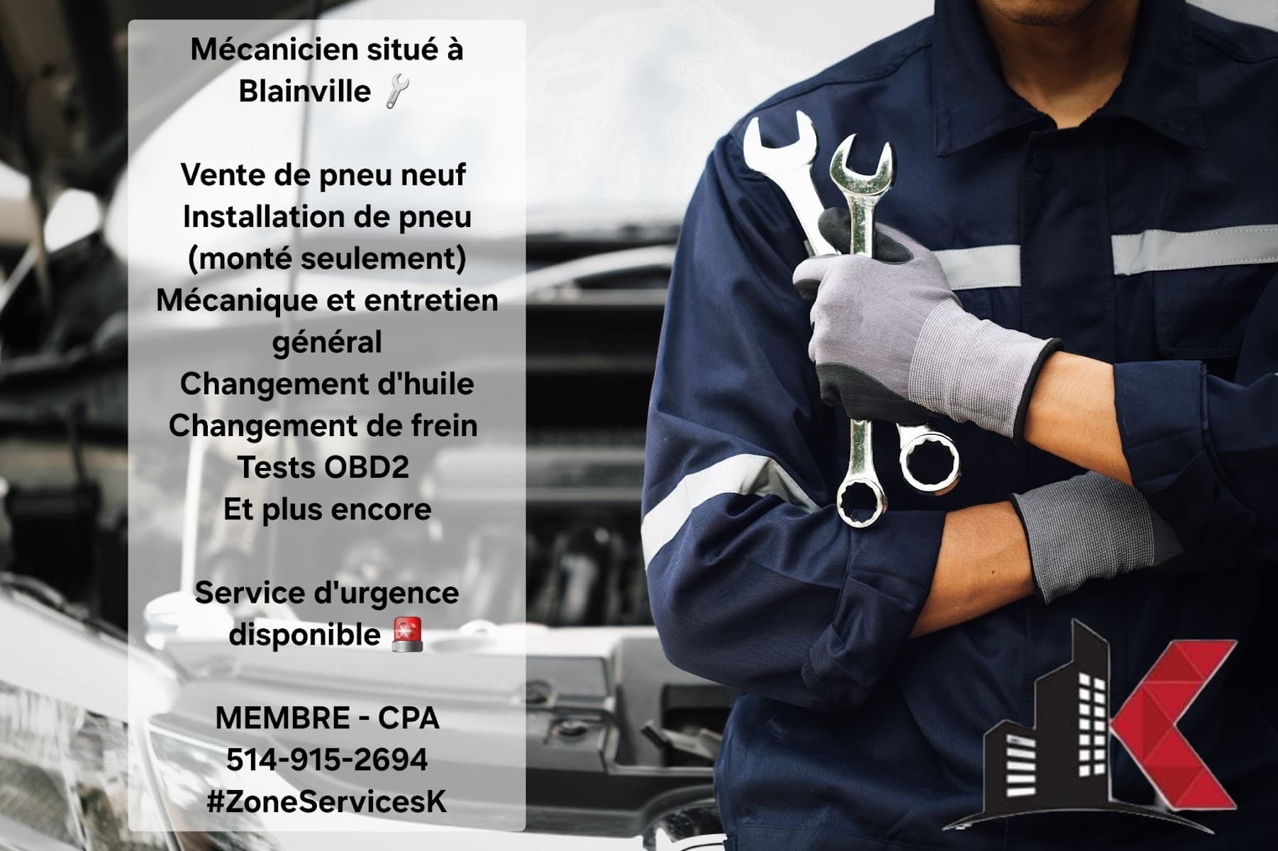 Zone Services K inc. — entrepreneur général à Blainville