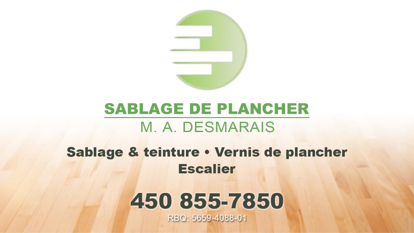 Sablage de Plancher M.A Desmarais — Sorel-Tracy