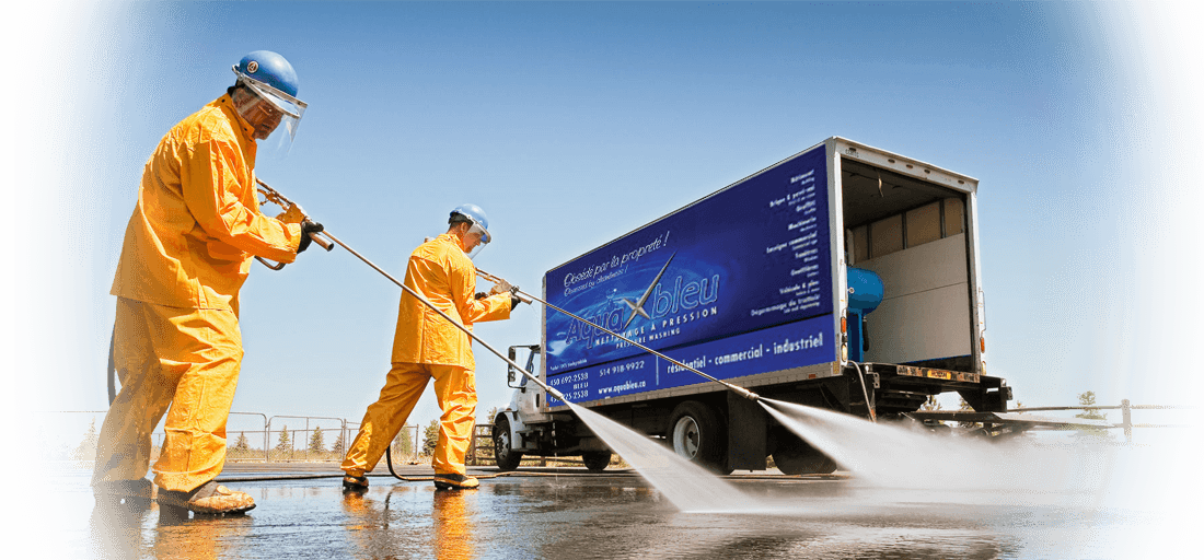 Aqua Bleu | Lavage et Nettoyage Haute Pression Résidentiel, Commercial et Industriel | Région de Montréal, Laval & Montérégie — Salaberry-de-Valleyfield