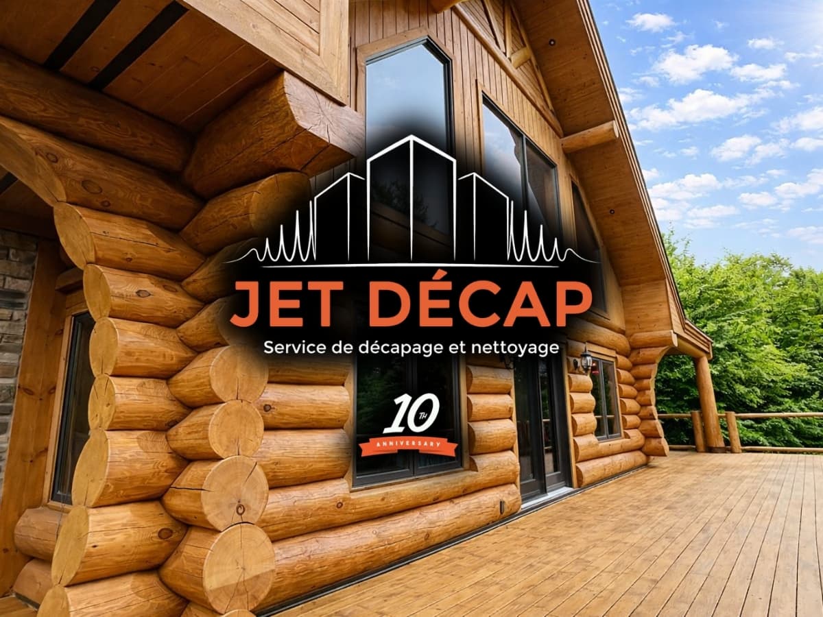 Jet decap | Chalet de bois: Décapage, teinture et vernis à Mont-tremblant — Laurentides