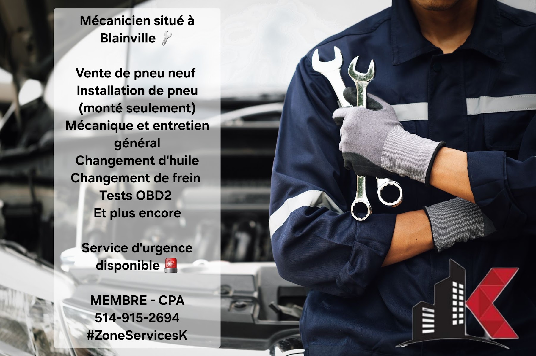 Zone Services K inc. — Entrepreneur général à Blainville