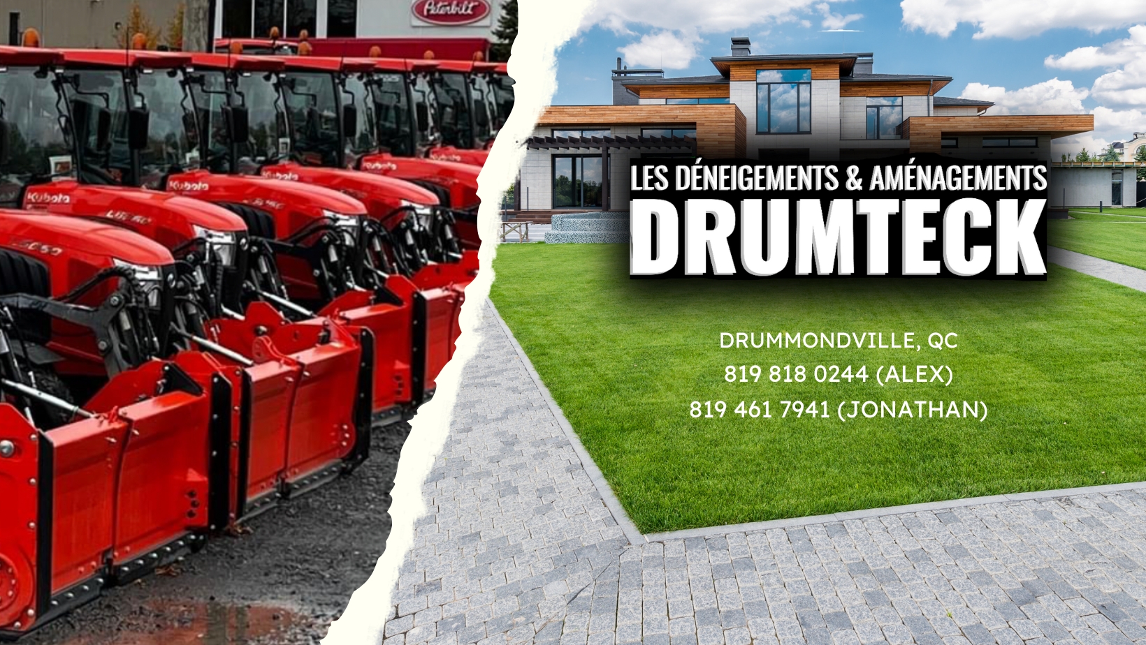 Déneigement et Aménagement Drumteck - Terrassement, Paysagement, Mini-excavation — Excavation & terrassement à Drummondville