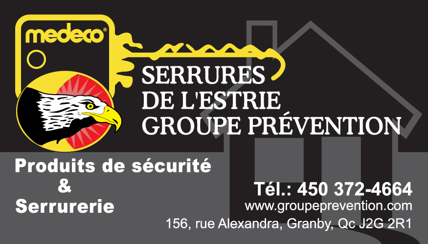 Serrures de L'Estrie, Groupe Prévention Depuis 1979 — Spécialiste en sécurité à Granby