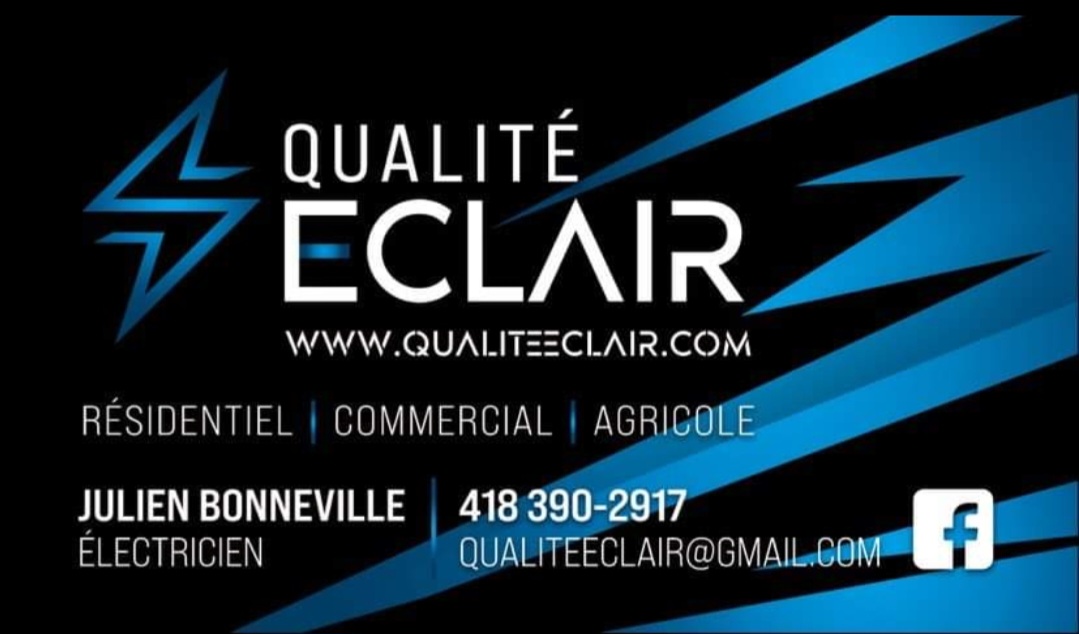Qualité Éclair inc. — Électricien à Saint-Elzéar