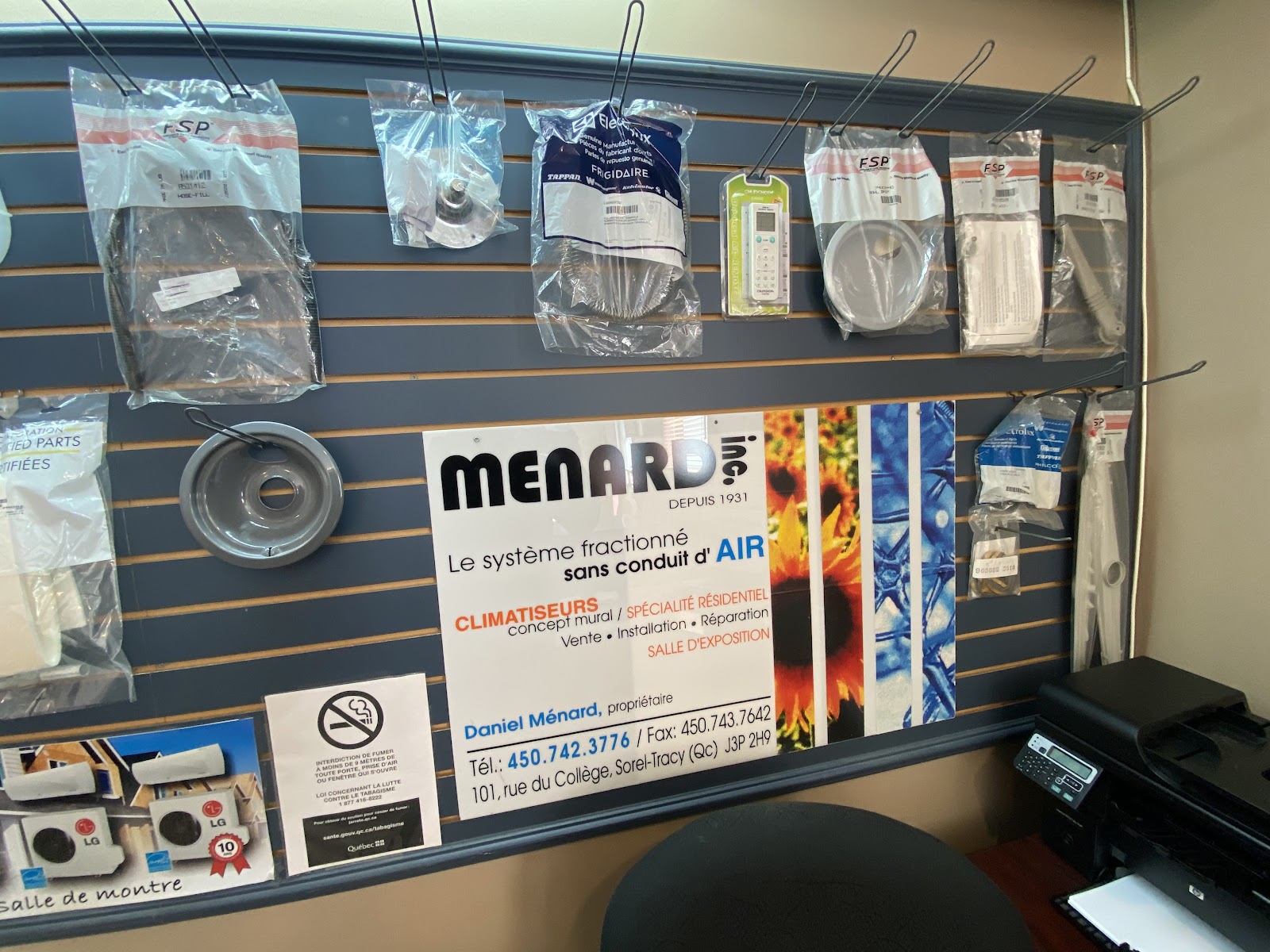 SolutionAir Climatisation - Ménard Services — Chauffage et climatisation à Sorel-Tracy