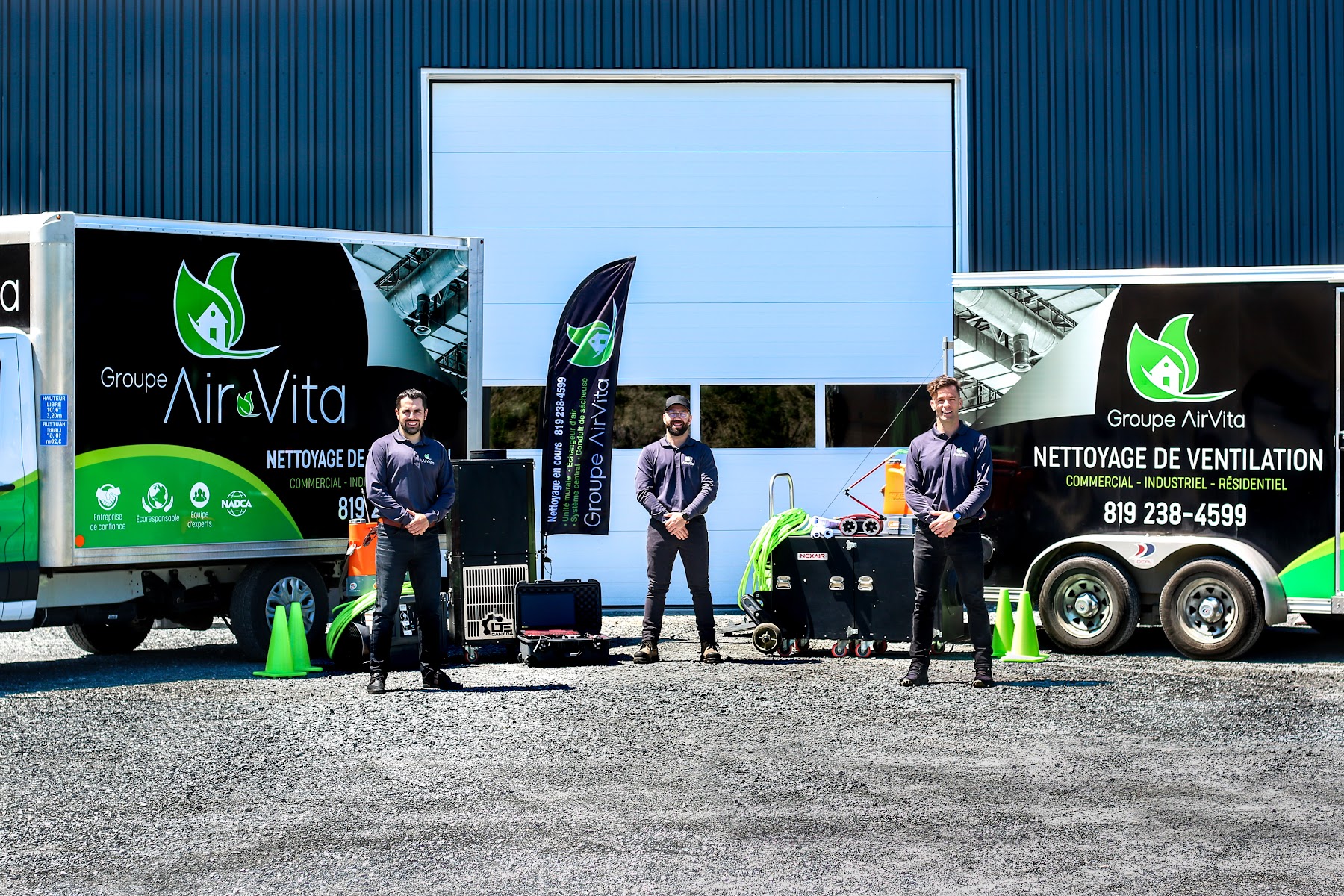 Groupe AirVita - Nettoyage de Conduits, Ventilation, Climatisation, Système central — Chauffage et climatisation à Sherbrooke